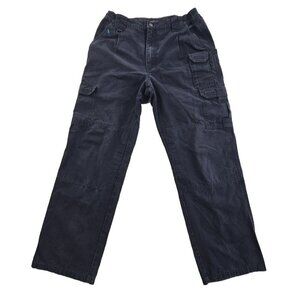5.11 Tactical Pants Men's 34x32 Navy Blue Canvas Cargo Double Knee Style 74251